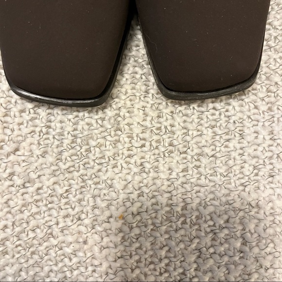 Ara Gor-Tex Brown Inner Zipper Fabric Water Proof Square Toe Heeled Boot… - Picture 9 of 11